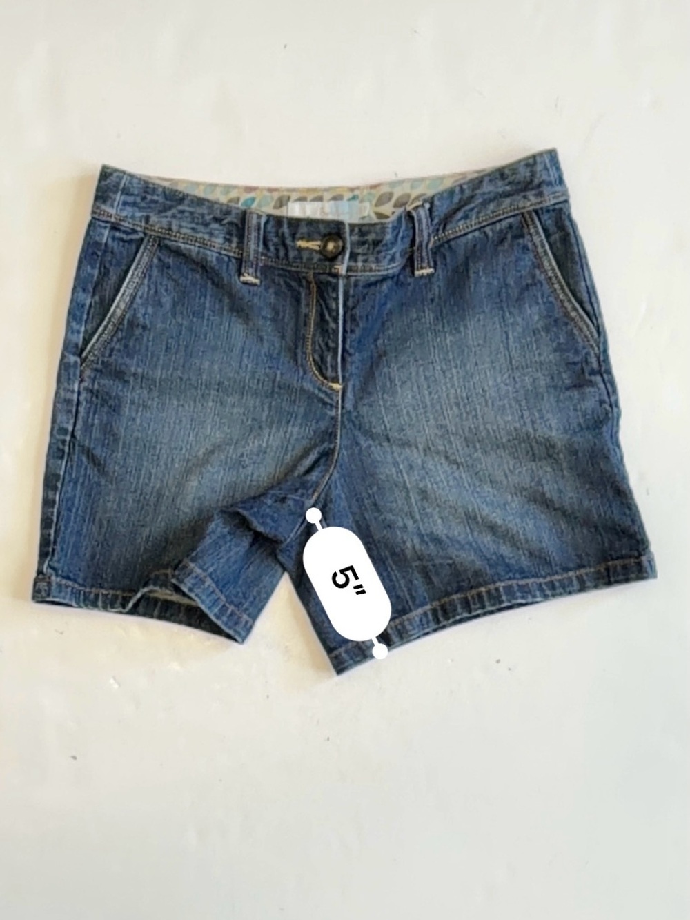 Biden Denim Chino Shorts Size US 6 UK 10 - Picture 5 of 11
